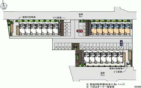 ★手数料０円★飯能市双柳 月極駐車場